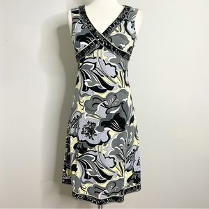 TAHARI ARTHUR S LEVINE Floral Graphic Print Dress